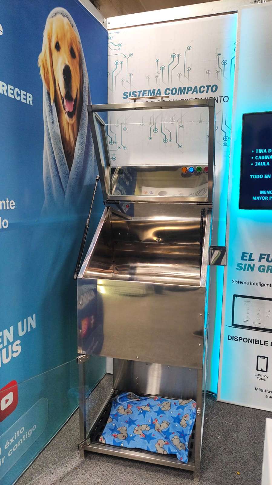 Detalle de Cabina Inteligente de Secado para Perros y Gatos